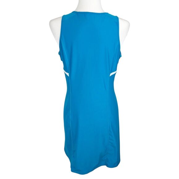 Nike Dri-Fit Dress Women Large Blue Stretch Sleeveless Athletic Tennis Golf Mini - Picture 3 of 12
